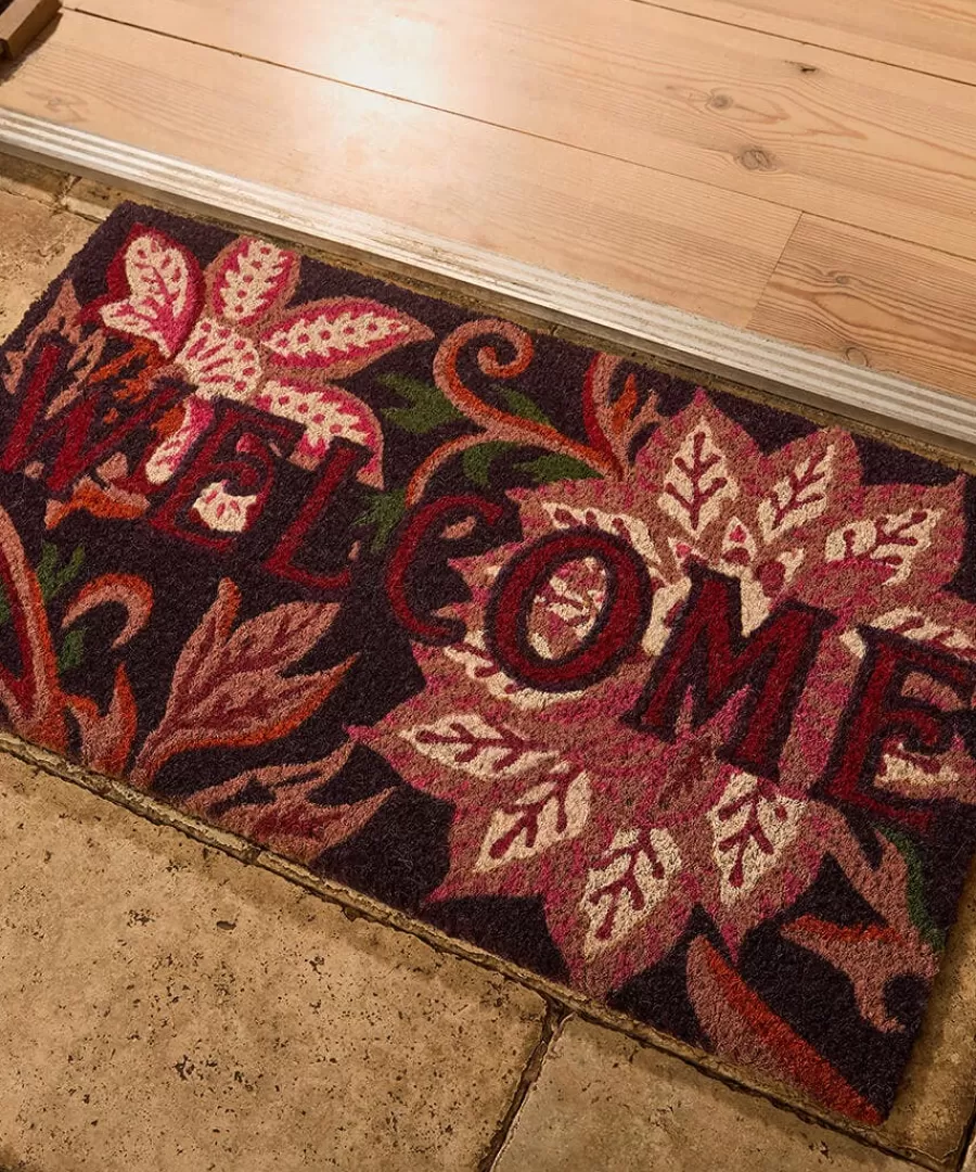 Cheap Joe Browns Bohemian Bloom Welcome Doormat Purple