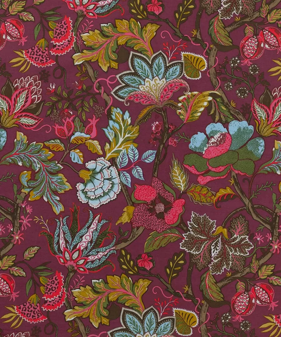 Cheap Joe Browns Savanna Leopard Florals Cotton Slub Reversible Duvet Set Cerise