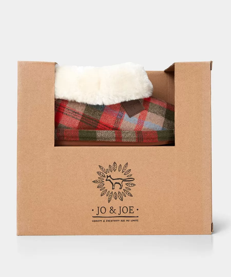 Best Sale Joe Browns Cosy Check Slipper Bootees Multi