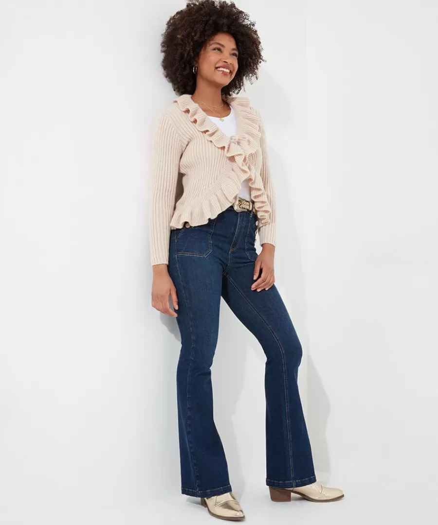 Cheap Joe Browns Fabulous Frill Cardigan Cream