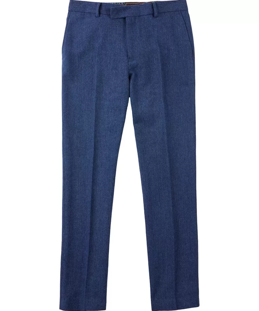 Fashion Joe Browns Handsome Herringbone Trousers Navy