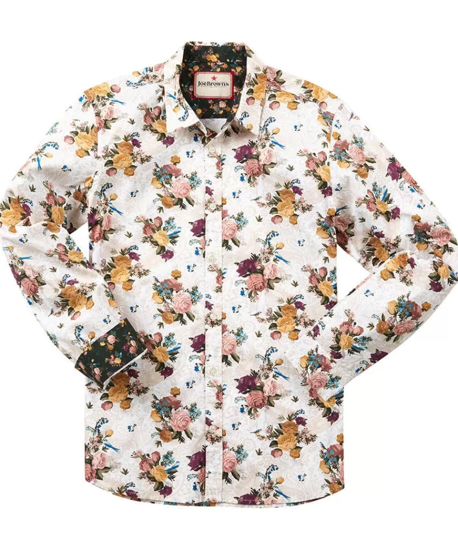 Flash Sale Joe Browns Heritage Floral Shirt Cream
