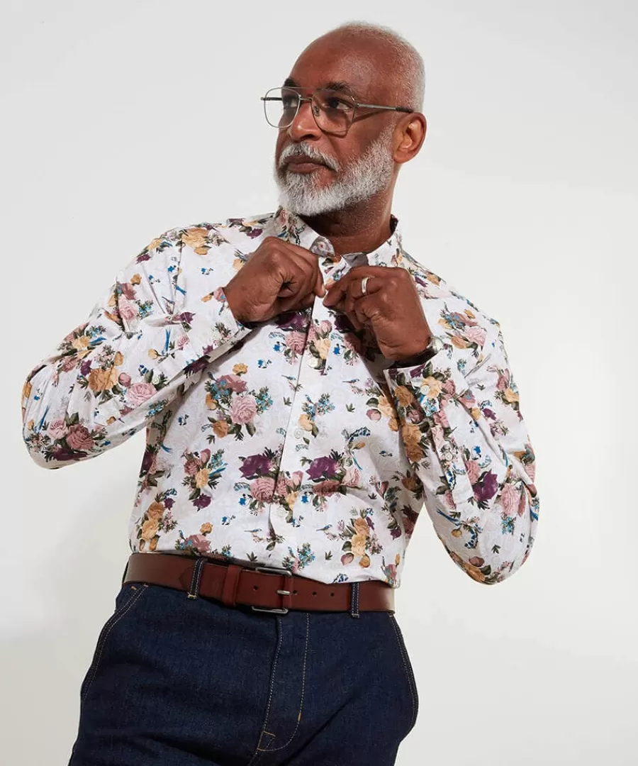 Flash Sale Joe Browns Heritage Floral Shirt Cream