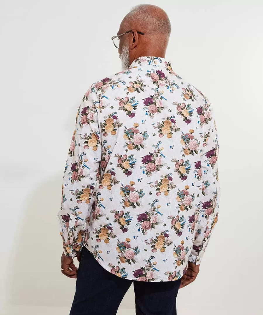 Flash Sale Joe Browns Heritage Floral Shirt Cream