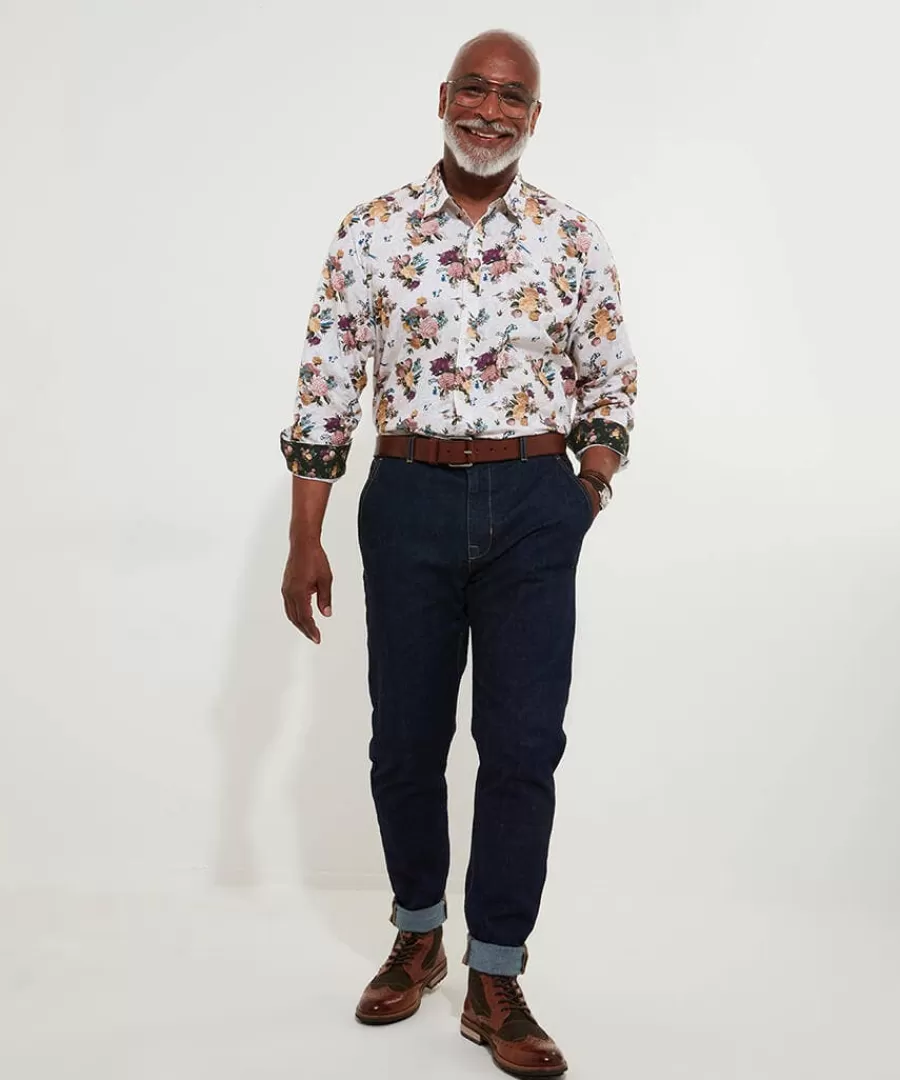 Flash Sale Joe Browns Heritage Floral Shirt Cream