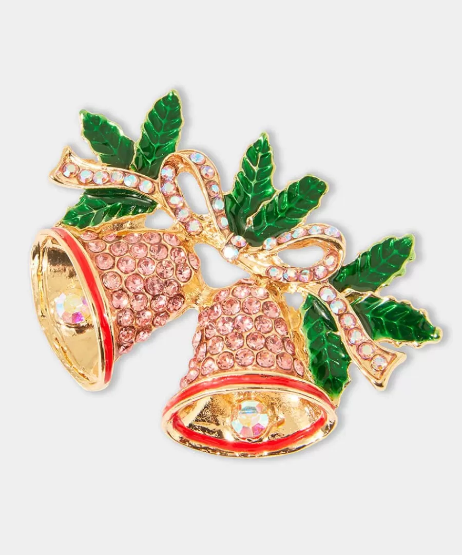 Cheap Joe Browns Merry Bells Vintage Style Brooch Multi