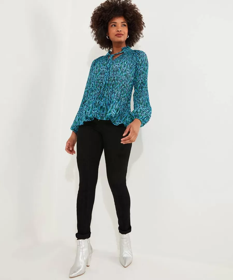 Discount Joe Browns Perfectly Plisse Blouse Blue