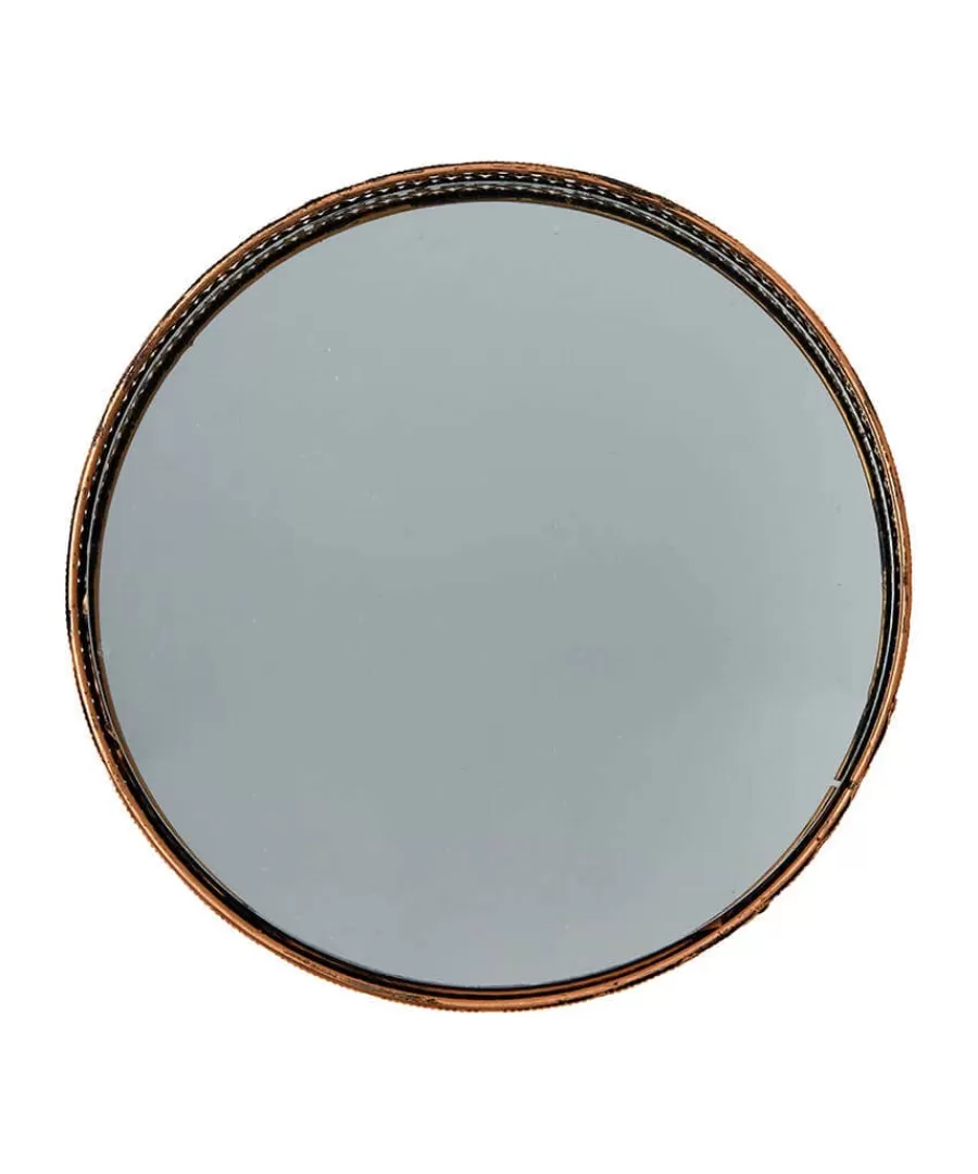 Best Sale Joe Browns Portobello Round Brass Mirror Tray Gold