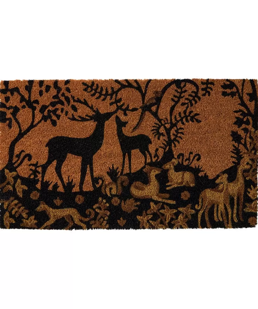 Shop Joe Browns Secret Forest Doormat Black