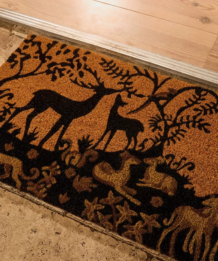 Shop Joe Browns Secret Forest Doormat Black