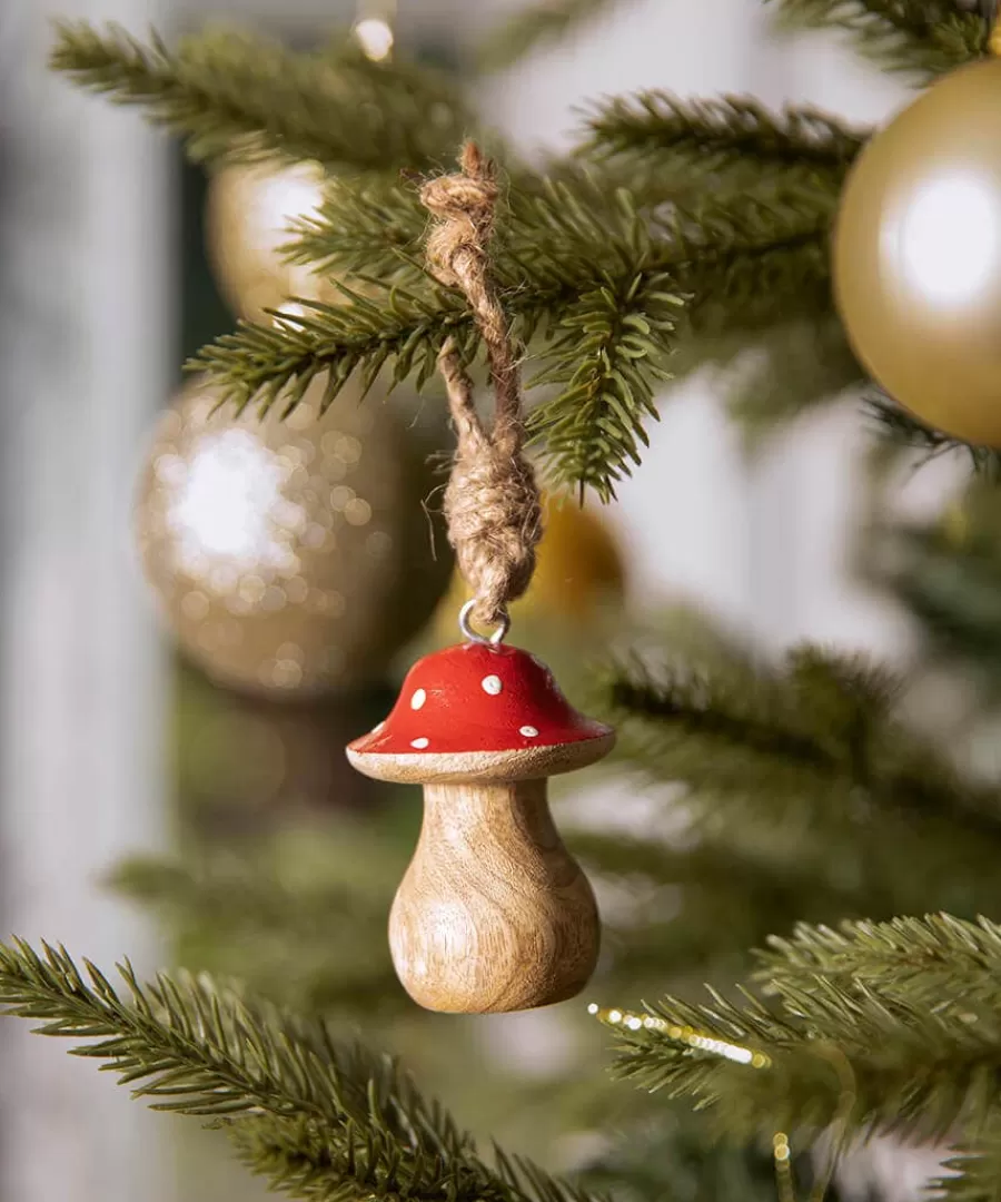 Discount Joe Browns Set Of 2 Woodland Winter Hanging Christmas Decorations Red