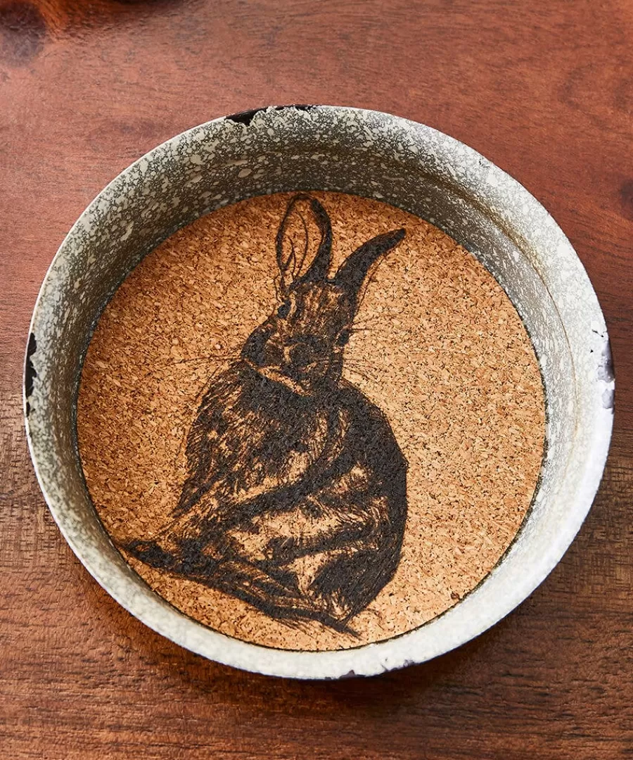 Fashion Joe Browns Set Of 4 Heritage Hare Coasters Natural