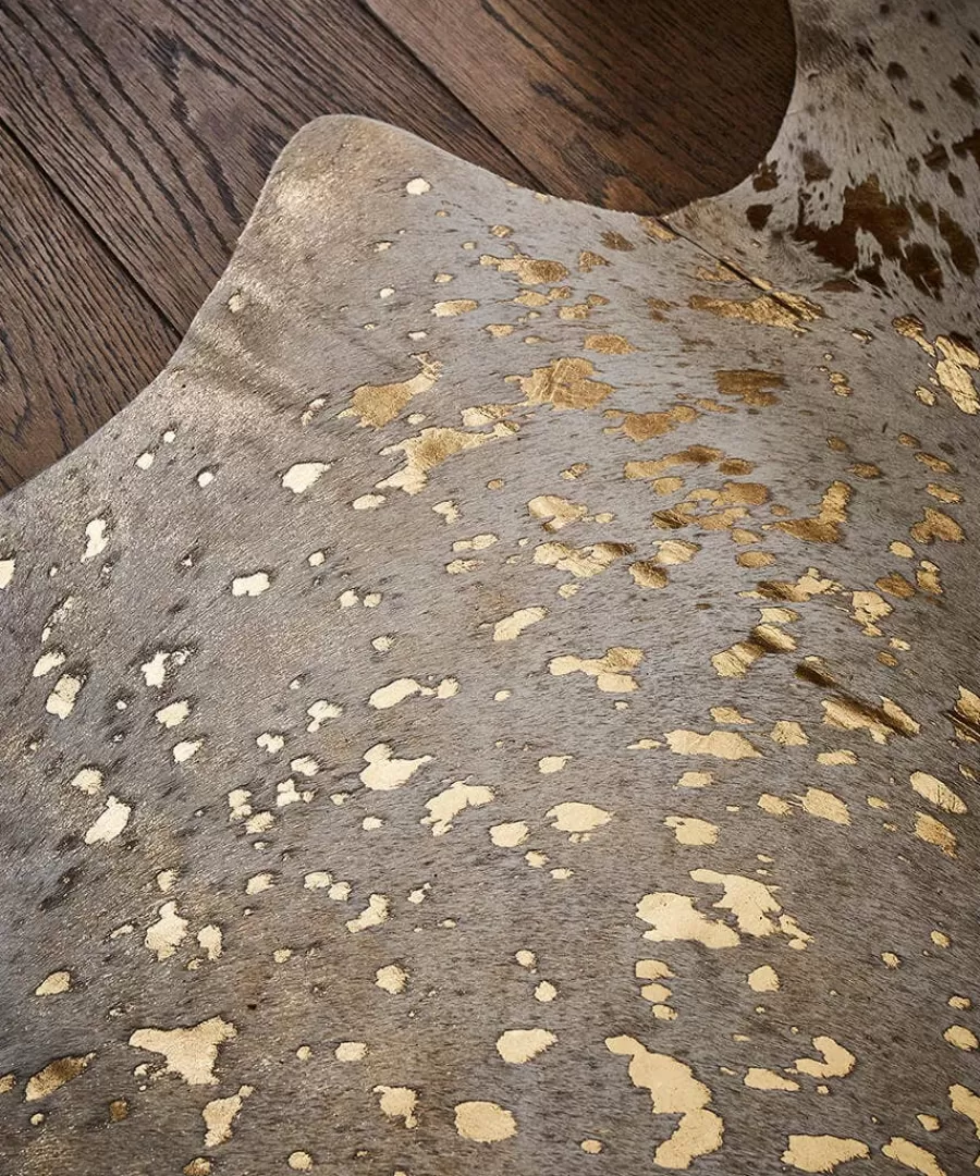 Fashion Joe Browns Spectacularly Speckled Cowhide Rug Gold