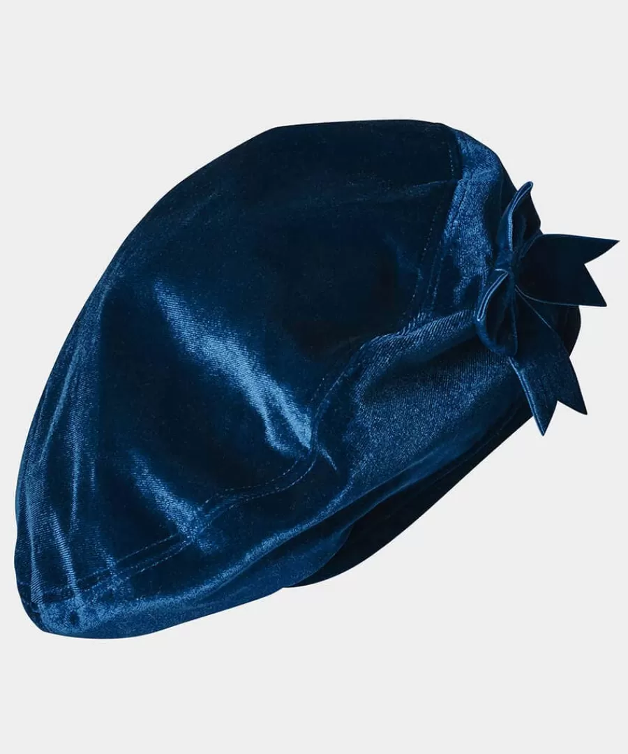 Online Joe Browns Vintage Luxe Velvet Beret Dark Teal