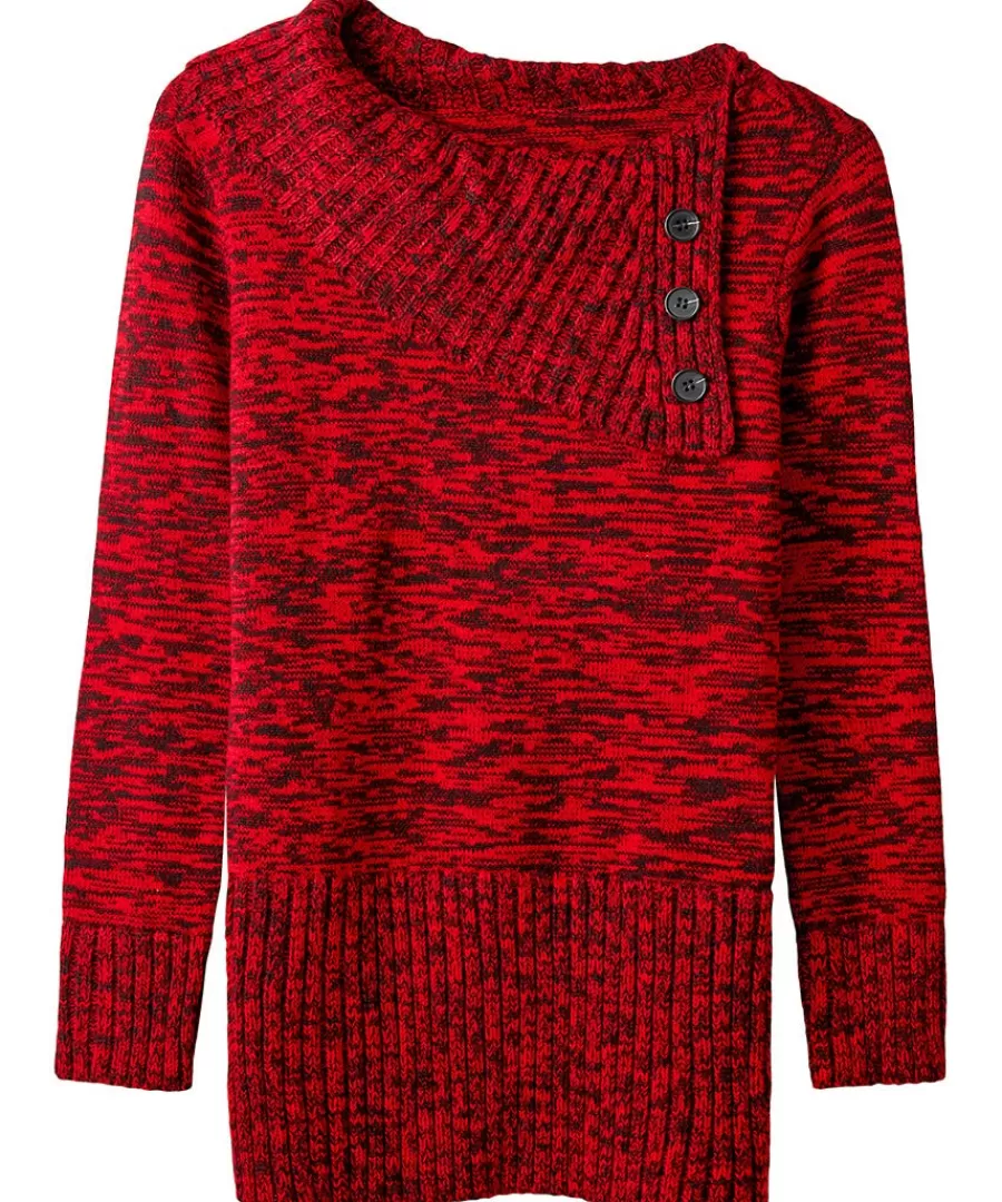 Shop Joe Browns Winter Nights Button Detail Jumper Red